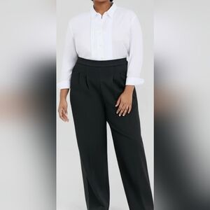 NWT SPANX Women's Elegant Black Ponte Barrel Dress Pants 2X The Perfect Collect.